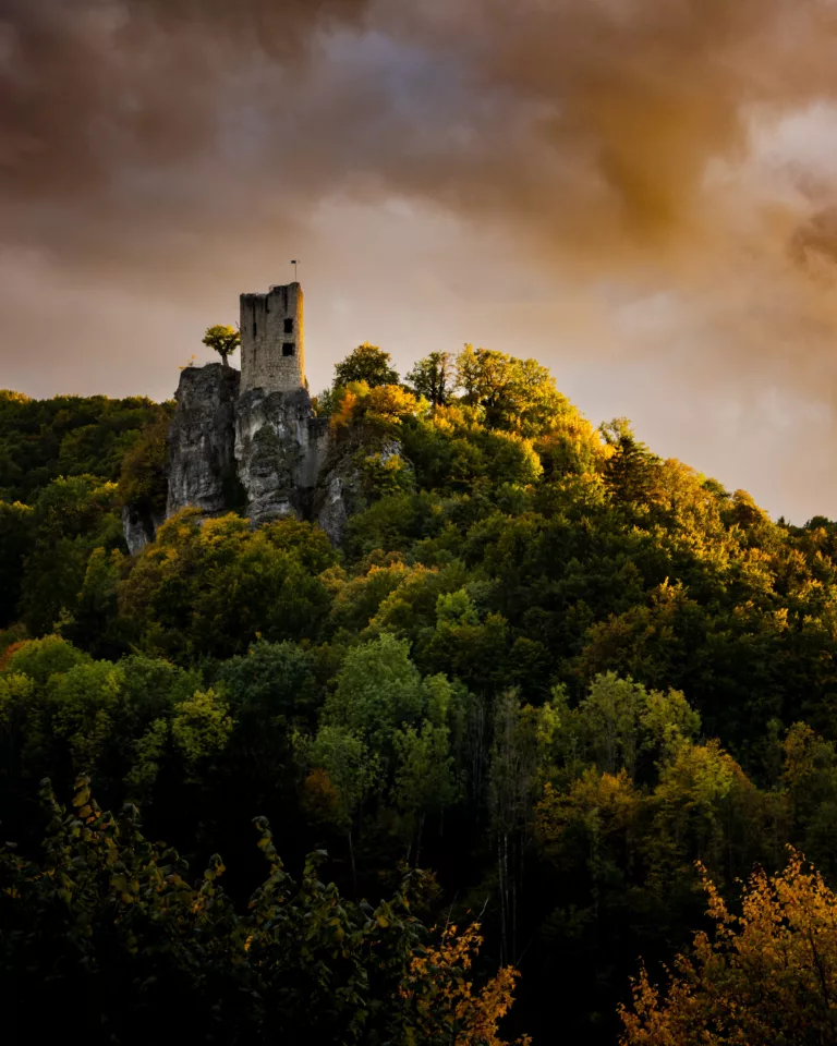 Burgruine Neideck bei Streitberg, ein Klassiker unter den Foto-Locations in der Fränkischen Schweiz