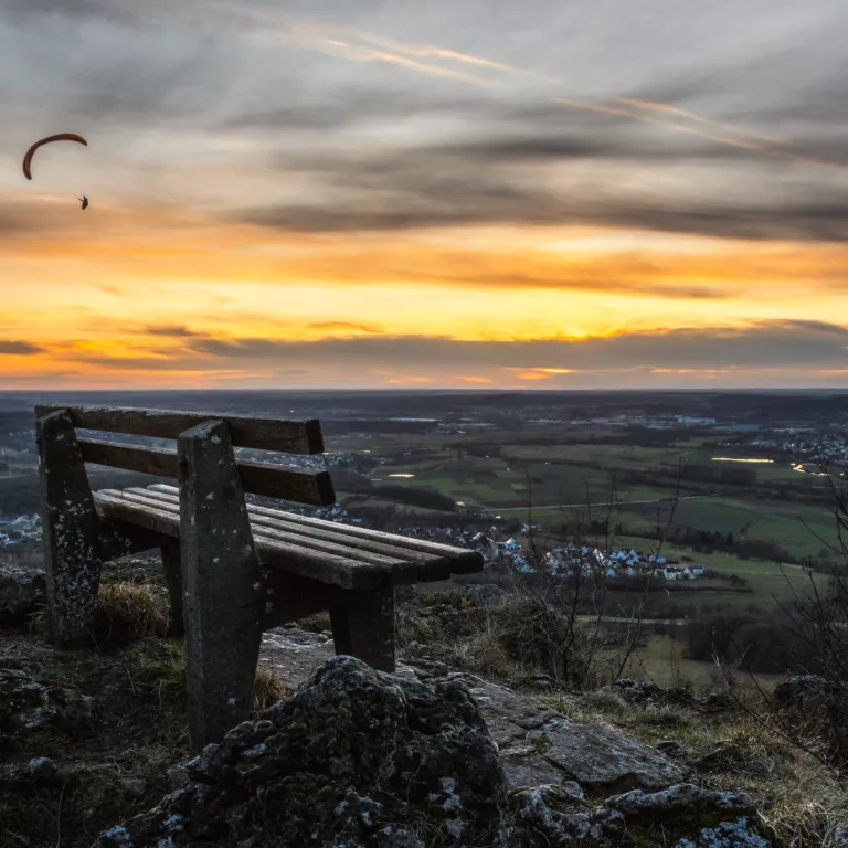 Sonnenuntergang am Walberla