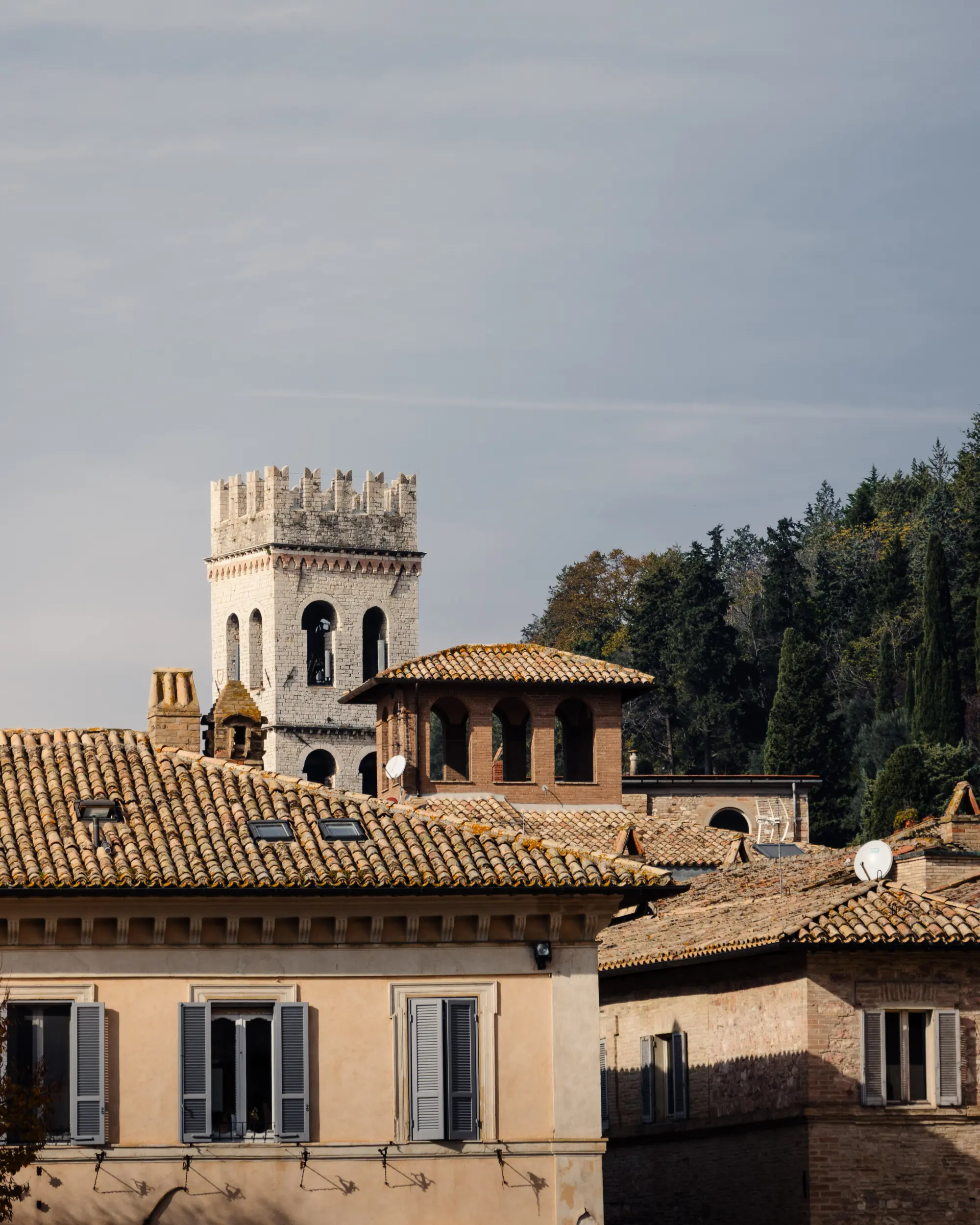 Die Dächer von Assisi, Italien