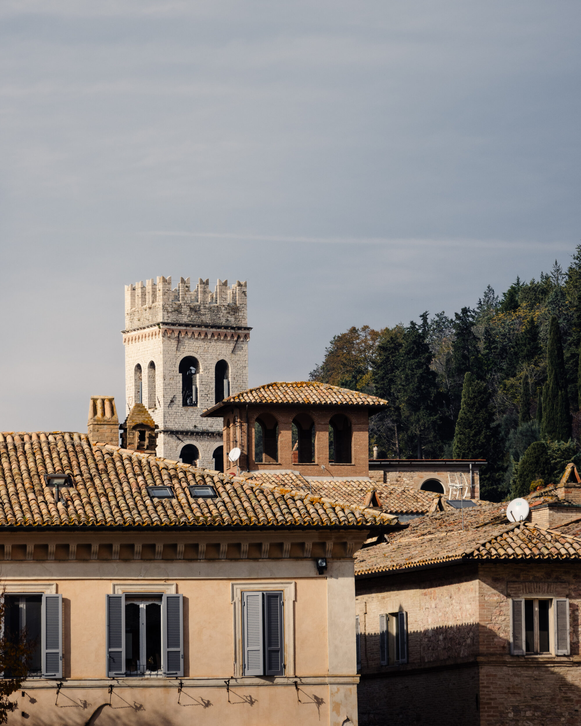 Die Dächer von Assisi, Italien
