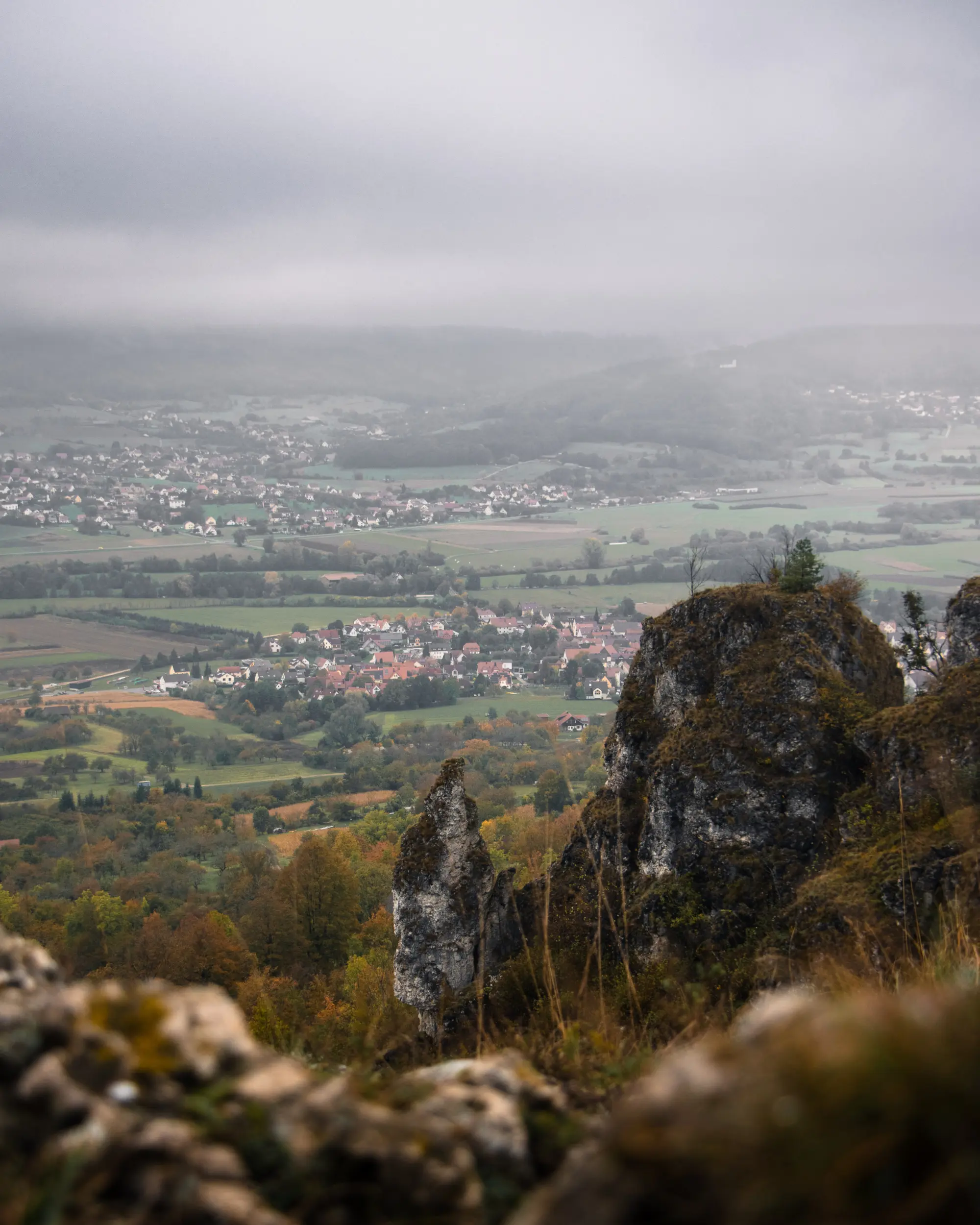 Blick in das Wiesenttal vom Walberla aus